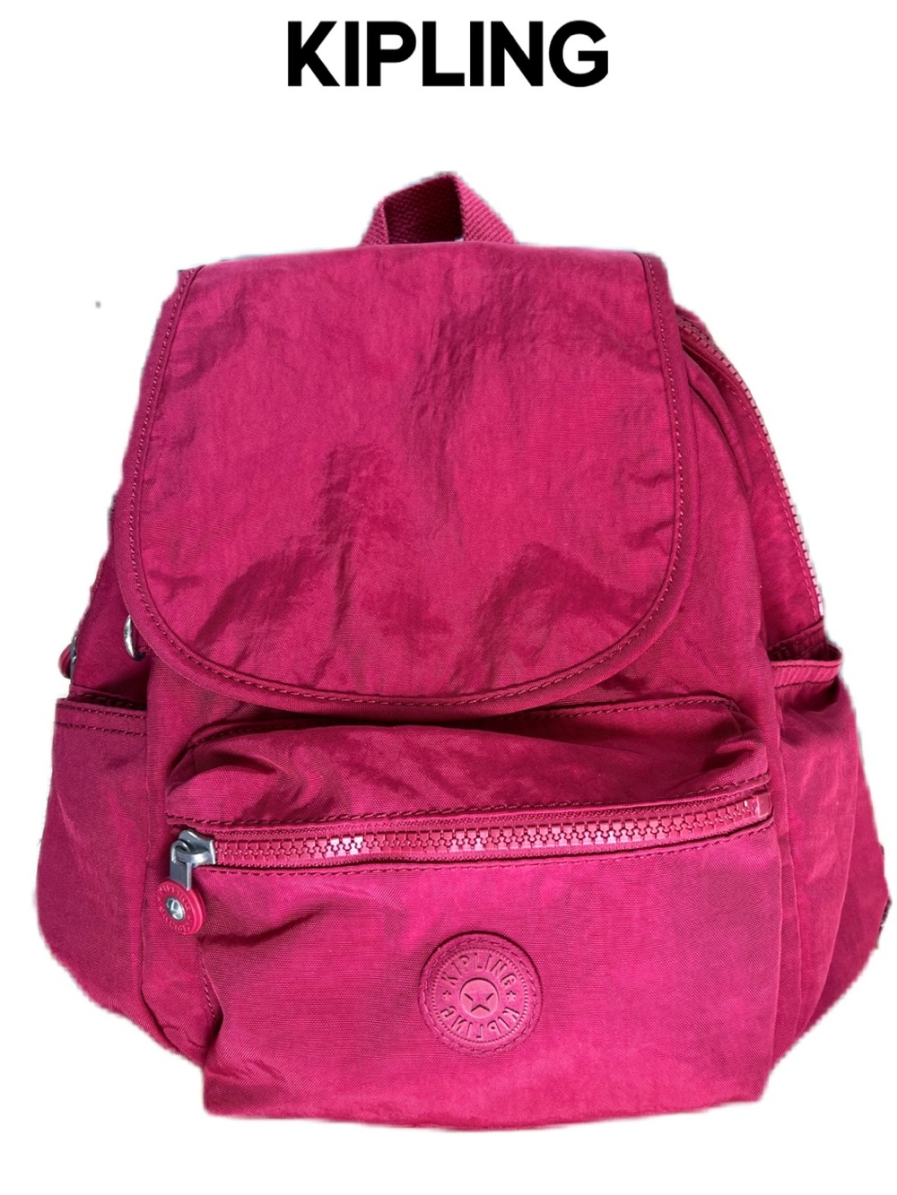 KIPLING Ezra Backpack in Maroon red